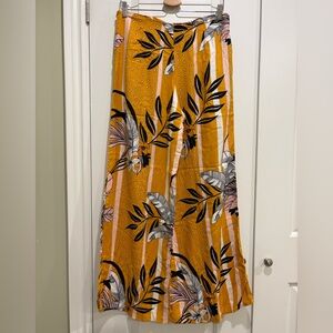 Floral Wide Leg Pants